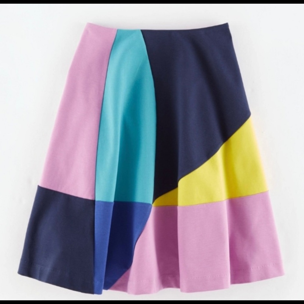 Boden Alice Ponte Colorblock skirt